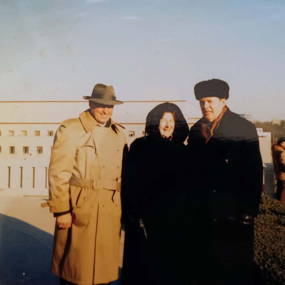 Frank Mahvolich with his wife Marie Devaney and Canada's Ambassador to Washington.